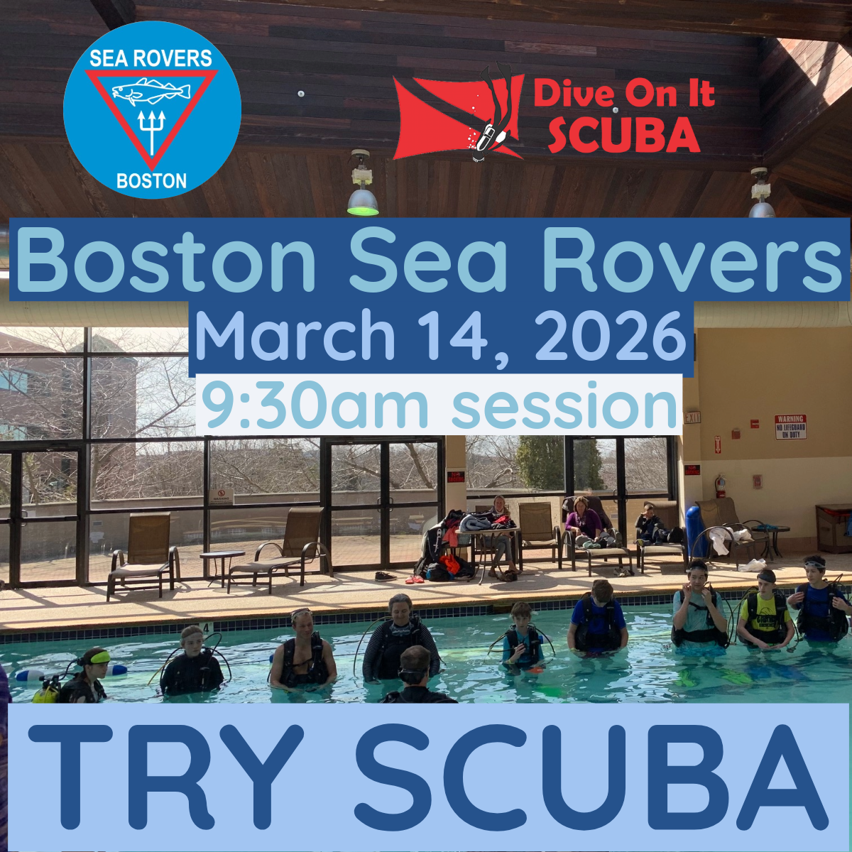Boston Sea Rovers 2026 - Try Scuba! -9:30AM Session | ScubaTrainors, LLC